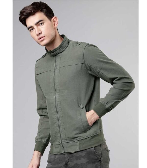 Highlander Full Sleeve Solid Men Casual Jacket - Image 2