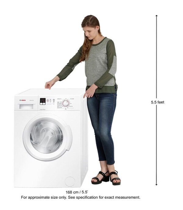 Bosch 6 kg Fully Automatic Front Load with In-built Heater White (WAB16161IN) - Image 5