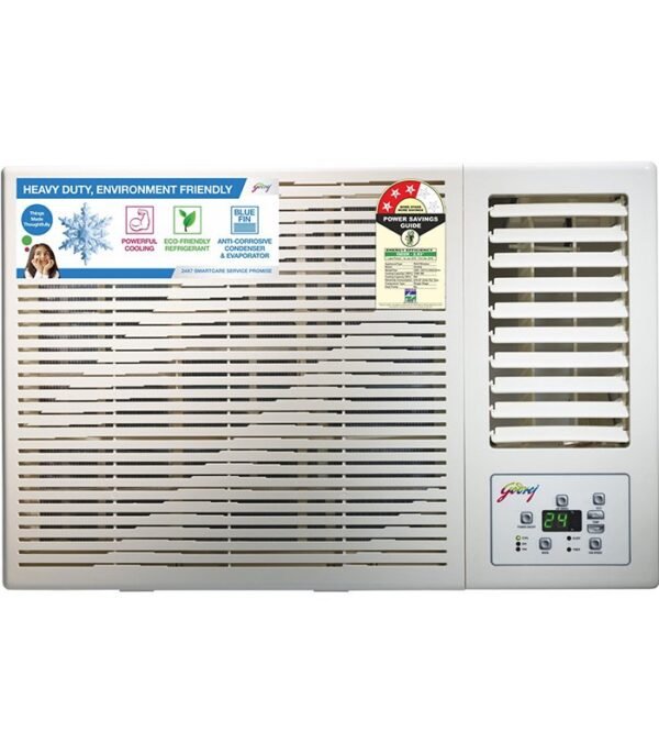 Godrej 1 Ton 3 Star Window AC - White  (GWC 12DTC3-WSA, Copper Condenser)