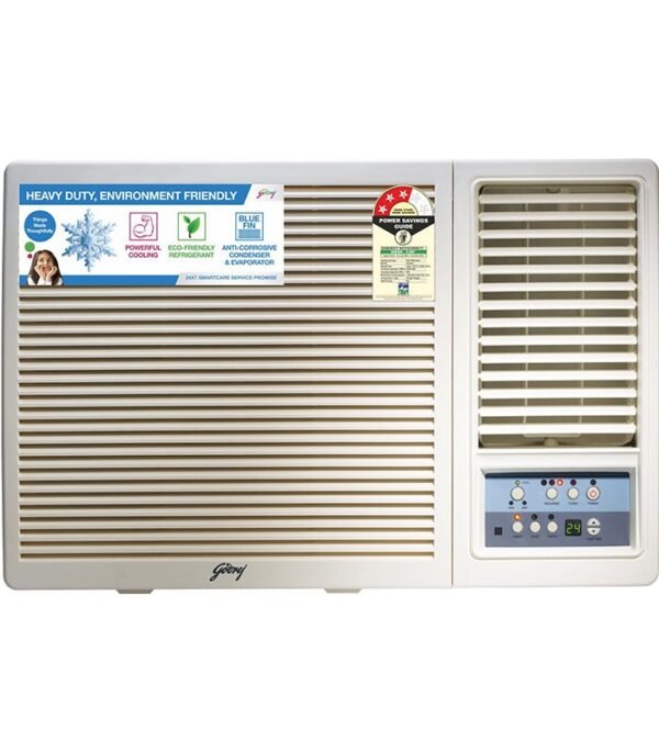 Godrej 1.5 Ton 3 Star Window AC - White  (GWC 18UTC3-WSA, Copper Condenser)