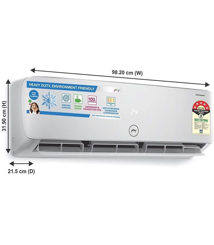 Godrej 1.5 Ton 5 Star Split Inverter AC - White (GIC 18HTC5-WTA, Copper Condenser) - Image 3