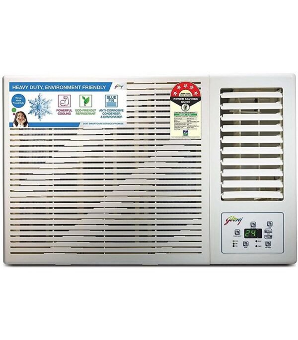 Godrej 1.5 Ton 5 Star Window AC - White  (GWC 18DTC5-WSA, Copper Condenser)