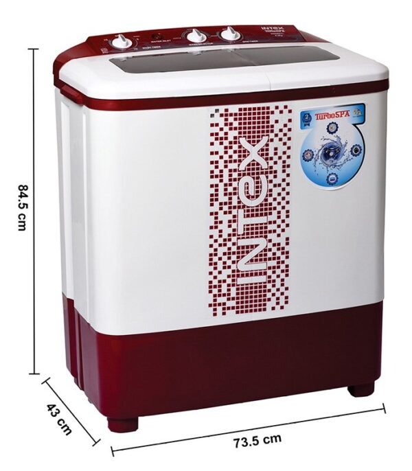 Intex 6.2 kg Semi Automatic Top Load Red - Image 2