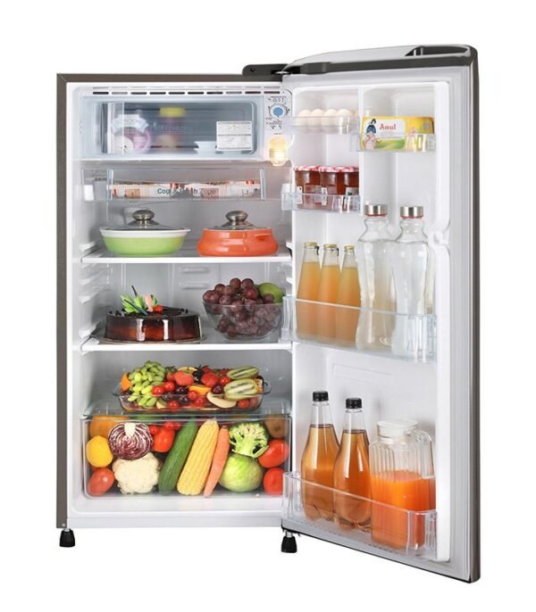 LG 190 L Direct Cool Single Door 3 Star Refrigerator  (Shiny Steel, GL-B201RPZD) - Image 5