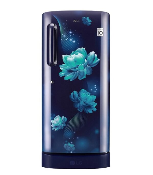 LG 235 L Direct Cool Single Door 4 Star Refrigerator with Base Drawer  (Blue Charm, GL-D241ABCY)