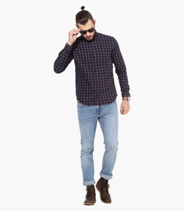 Light Blue Solid Low Rise Skinny Fit Jeans - Image 4