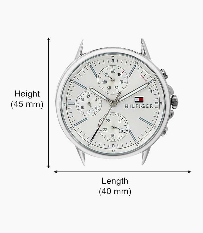 Navy Blue-Silver-White Analog Watch - Image 5