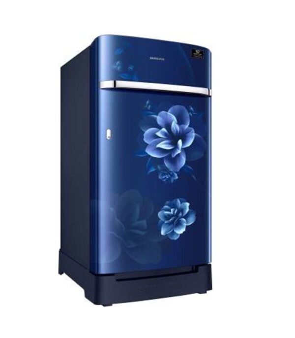Samsung 198 L Direct Cool Single Door 5 Star Refrigerator with Base Drawer  (Camellia Blue, RR21T2H2WCU/HL) - Image 3