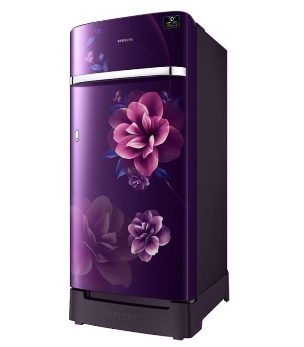Samsung 198 L Direct Cool Single Door 4 Star Refrigerator with Base Drawer  (Camellia Purple, RR21T2H2XCR/HL) - Image 2