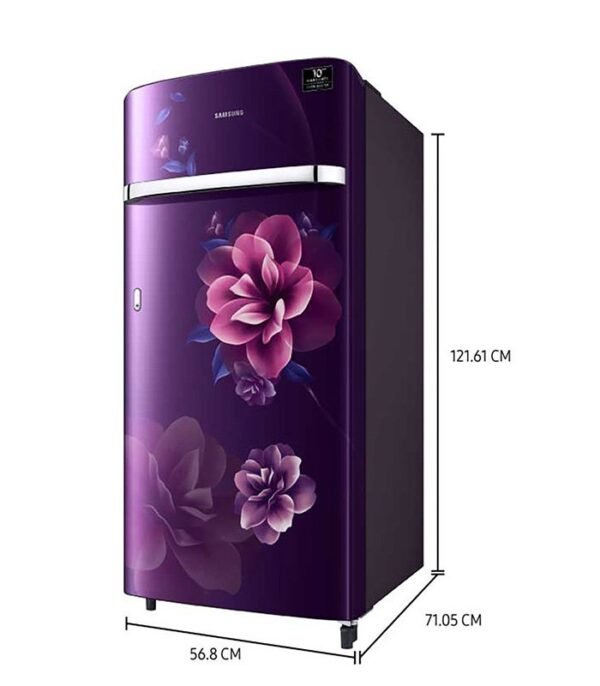 Samsung 198 L Direct Cool Single Door 4 Star Refrigerator  (Camellia Purple, RR21T2G2XCR/HL) - Image 7