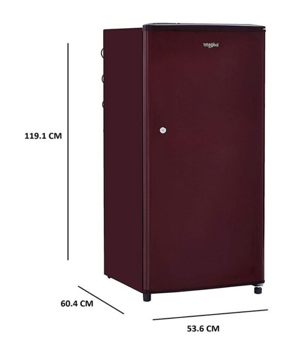 Whirlpool 190 L Direct Cool Single Door 2 Star Refrigerator  (SOLID WINE, WDE 205 CLS 2S WINE) - Image 2