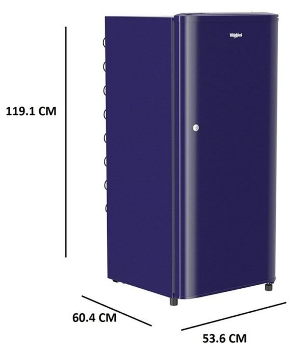 Whirlpool 190 L Direct Cool Single Door 2 Star Refrigerator  (solid blue, WDE 205 CLS 2S BLUE) - Image 2
