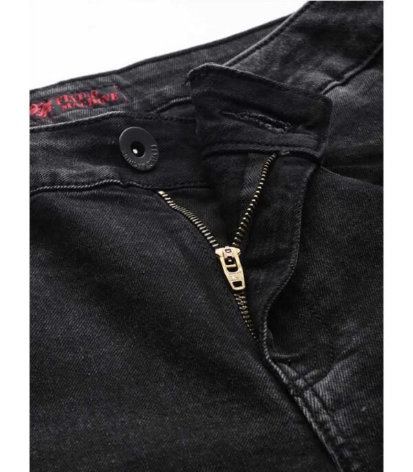 Flying Machine Tapered Fit Men Black Jeans - Image 4