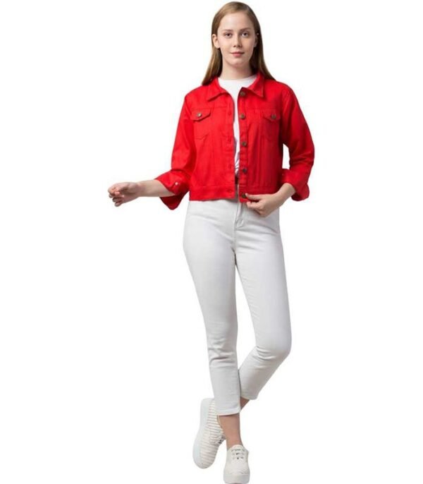 Fday Fashion Half Sleeve Solid Women Jacket - Image 5
