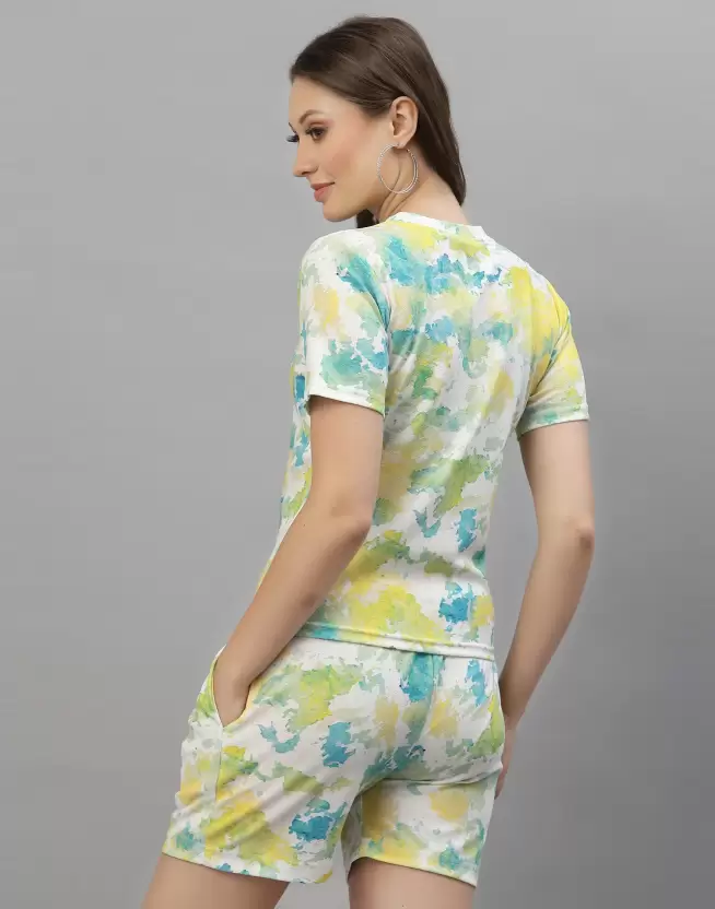 Selvia Women Co-ords Green, Blue, White Dress - Image 5