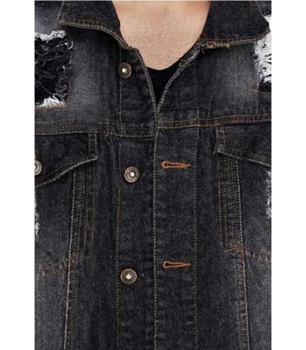 Arbia Funki Full Sleeve Solid Men Denim Casual Jacket - Image 4