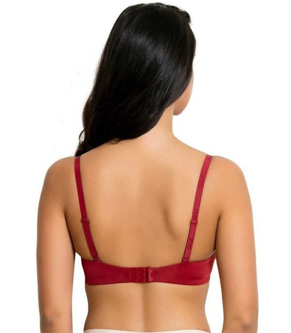 Women T-Shirt Lightly Padded Bra  (Maroon) - Image 3